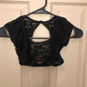Lace lingerie top